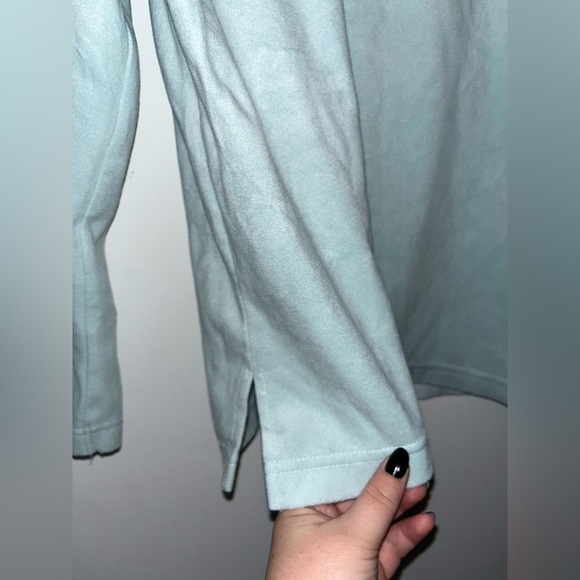 Oscar de la Renta Sweater Size Small Baby Blue Soft Pullover - Picture 4 of 5